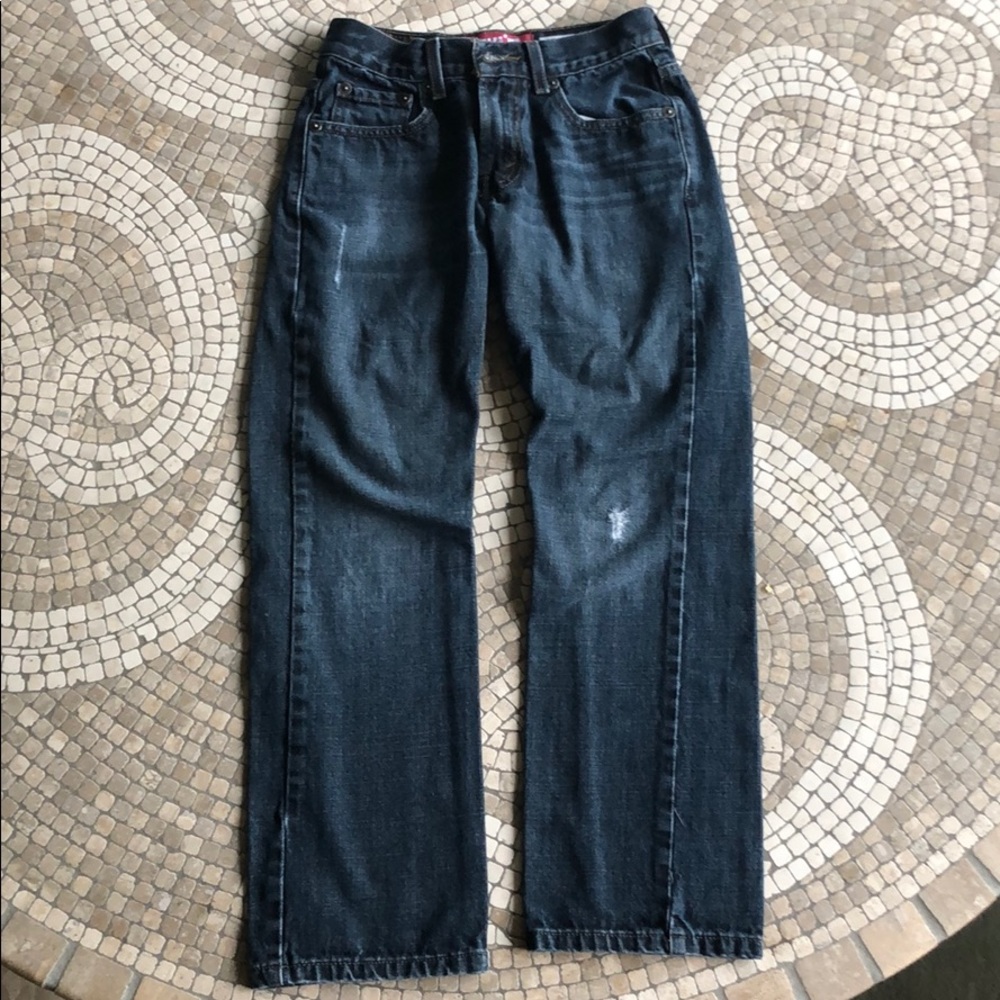 Boys levi blue jeans slim straight style 514